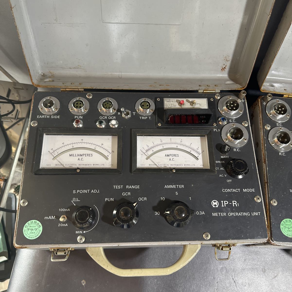 ムサシ IP-R1 継電器試験機 現状品 動作未確認ジャンク出品 ムサシ IP-R1 継電器試験機 現状品 動作未確認ジャンク出品