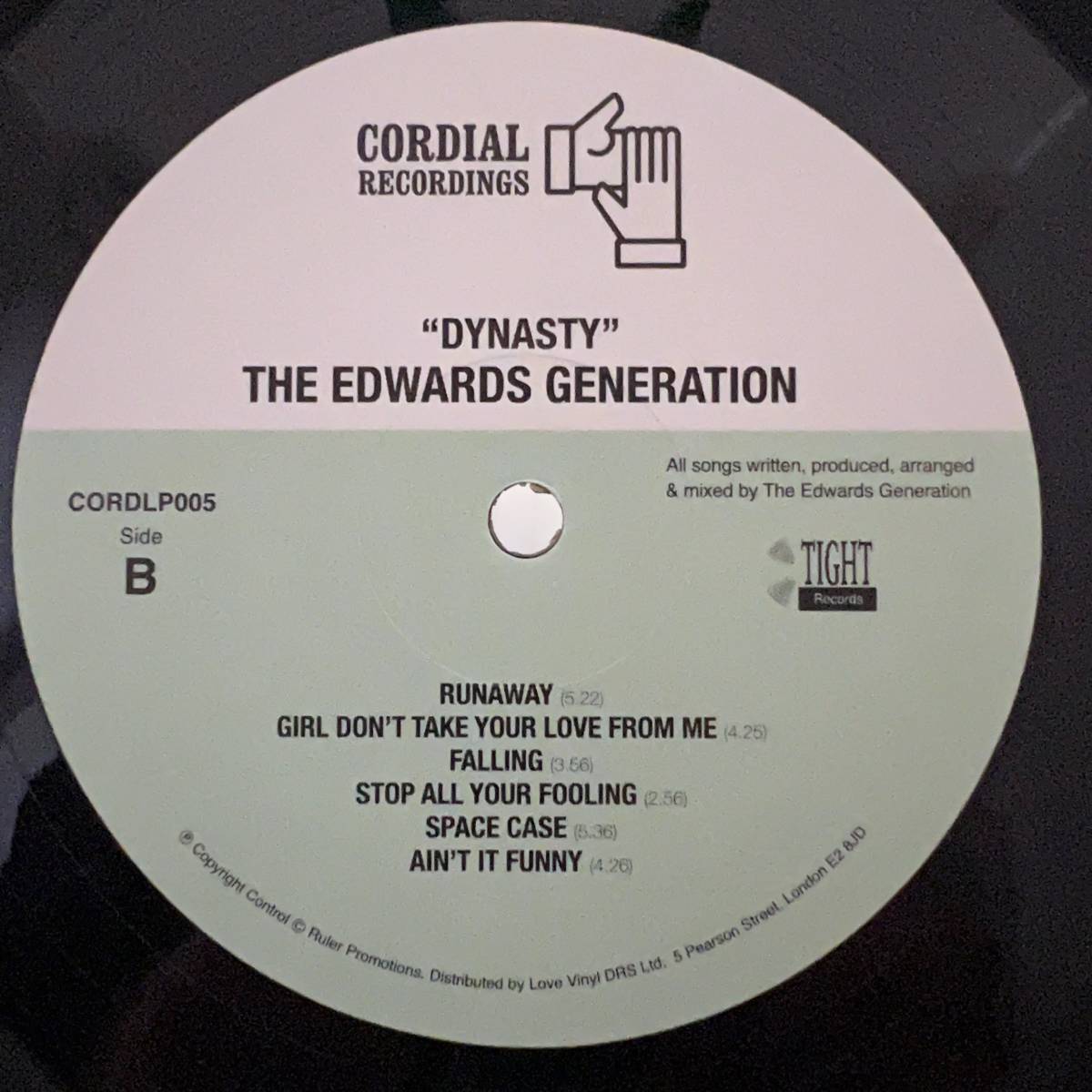 Funk Soul LP - The Edwards Generation - Dynasty - Cordial Recordings - VG+_画像5