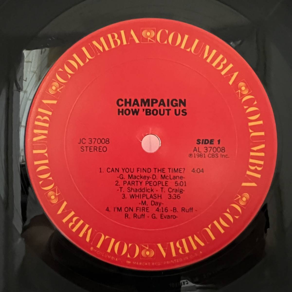 Funk Soul LP - Champaign - How 'Bout Us - Columbia - VG+ - シュリンク付_画像4