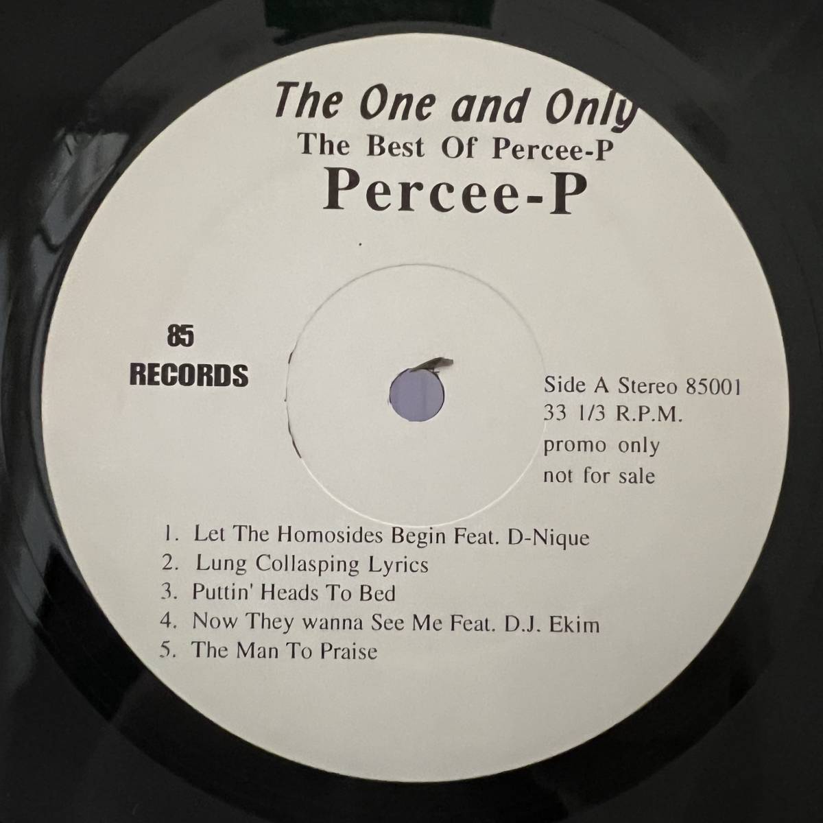 Hip Hop LP - Percee P - The One And Only The Best Of Percee P - 85 - VG+_画像2