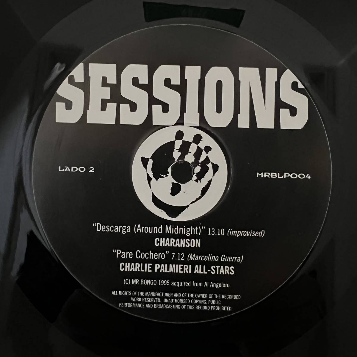 Latin Jazz LP - The Montuno Sessions with Charlie Palmieri - Live From Studio 'A' - Mr Bongo - VG+_画像4