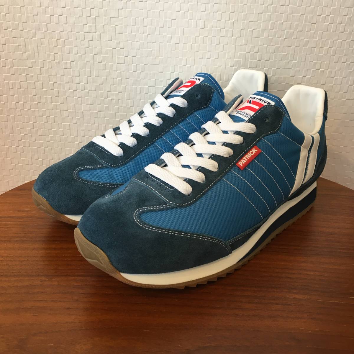 38 (24.0cm)l Patrick PATRICK марафон MARATHON AQUA aqua 94226 ограничение переиздание цвет обувь спортивные туфли сделано в Японии Japan ( новый товар )( стандартный товар )( быстрое решение )