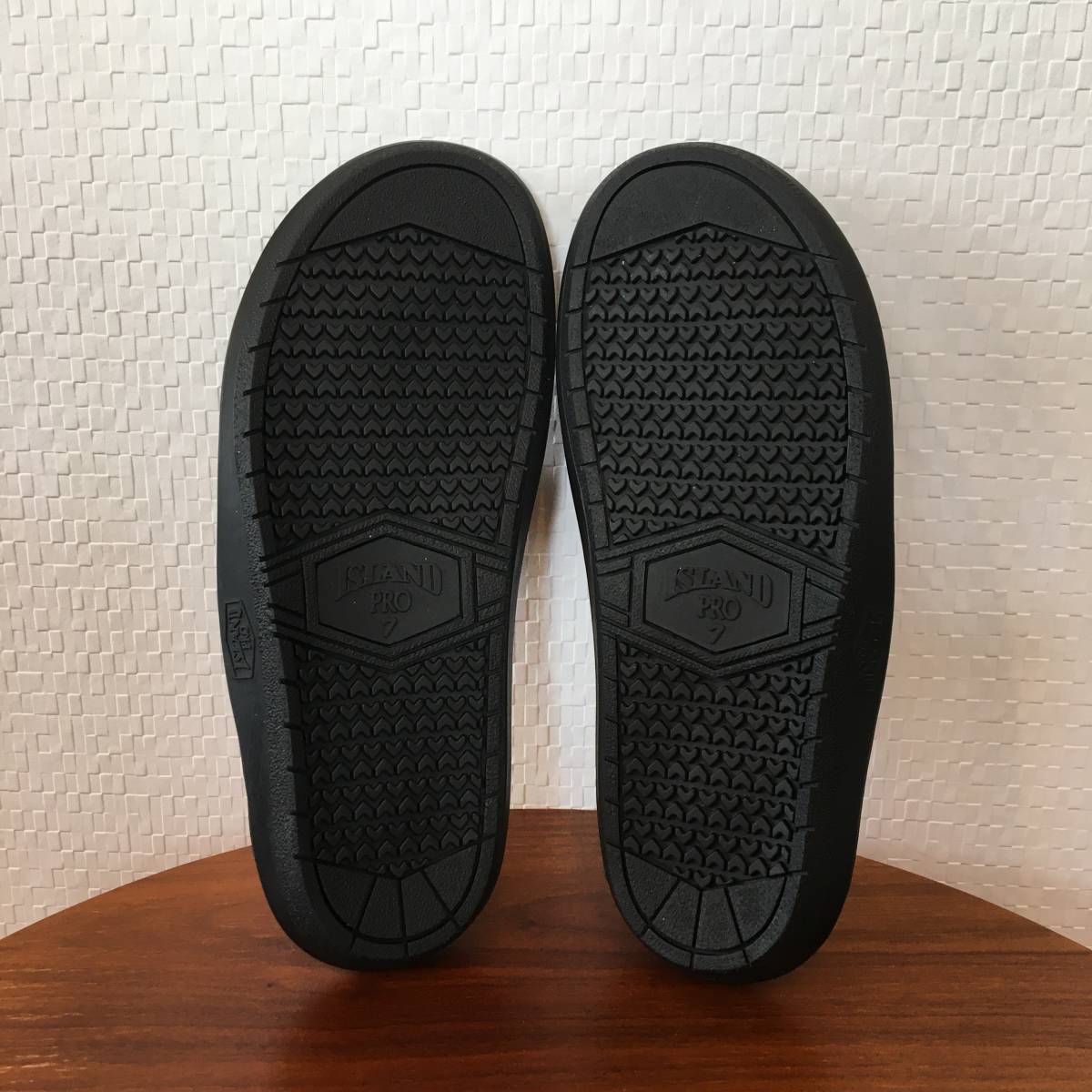 24.0cm（US 6）｜ ISLAND SLIPPER アイランド スリッパ PB202 サンダル 黒 ブラック スムースレザー ハワイ オアフ (新品)(即決)(正規品)