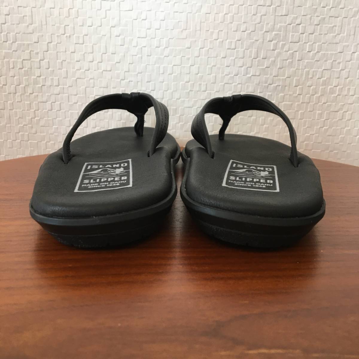 26.0cm(US 8)l ISLAND SLIPPER Islay ndo slippers PB202 sandals black black smooth leather Hawaii or f( new goods )( prompt decision )( regular goods )