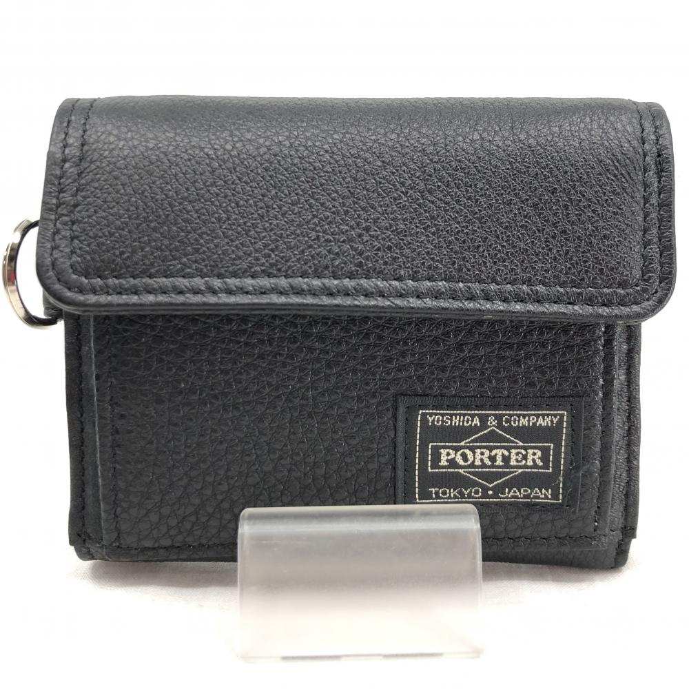 【中古】PORTER カーム ウォレット 041-03122 ブラック 未使用 ポーター[240017555291]