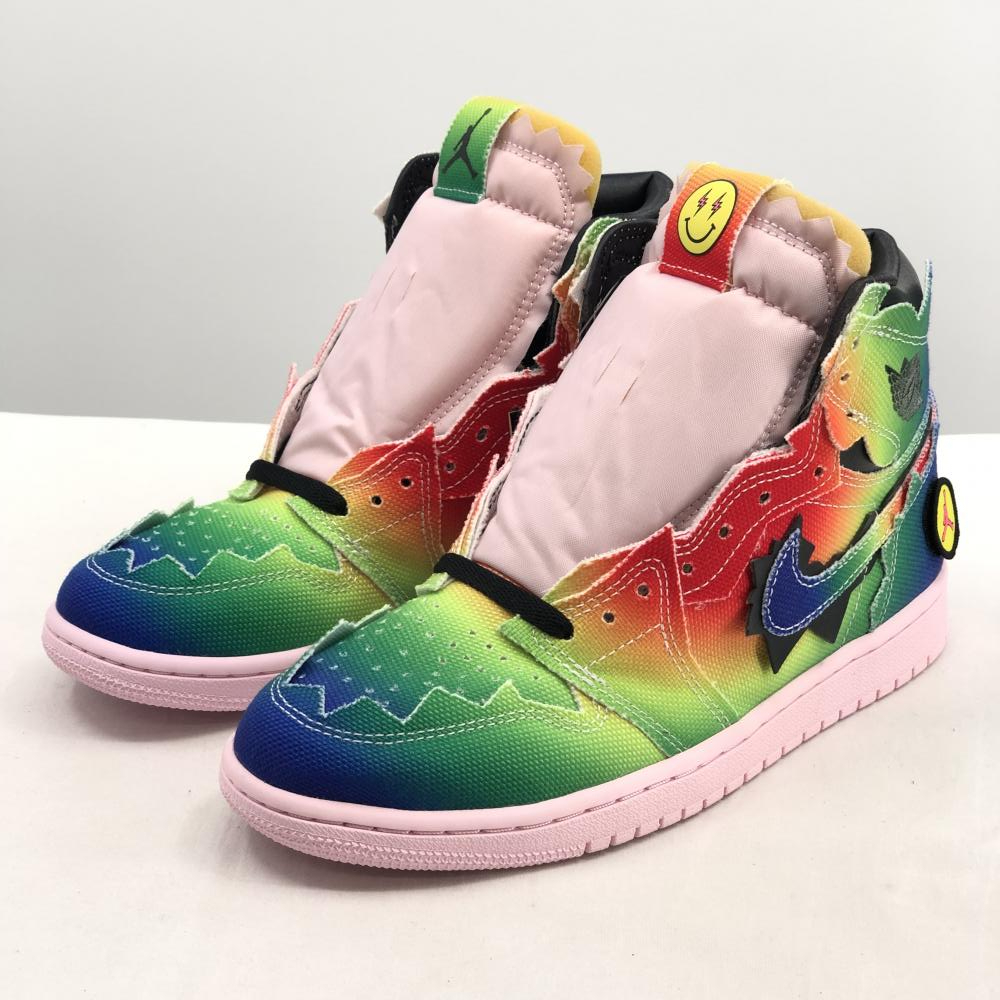 【中古】NIKE × J.BALVIN AIR JORDAN 1 RETRO HIGH OG Rainbow サイズ26.0cm DC3481-900 ナイキ[240017554329]