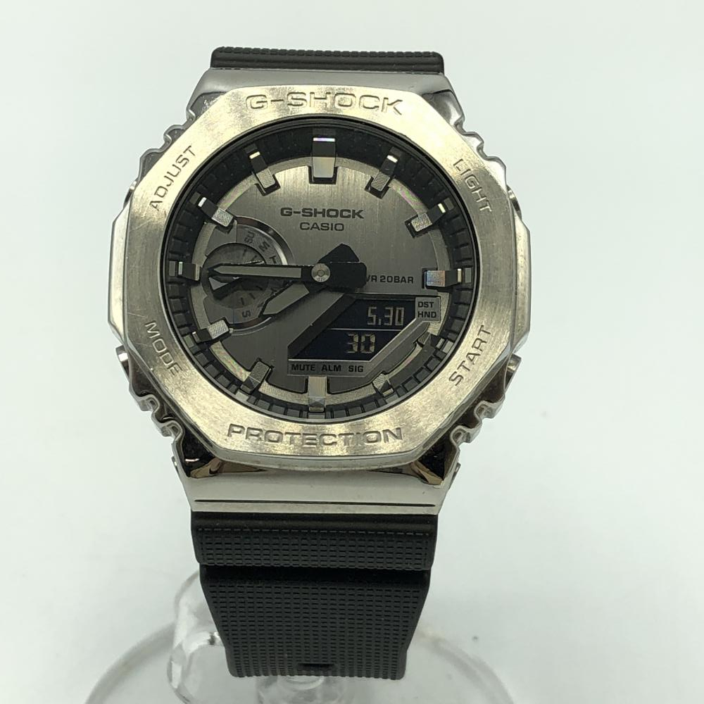 【中古】G-SHOCK　GM2100-1AJF ジーショック 腕時計 ブラック シルバー[240017560724]_画像1