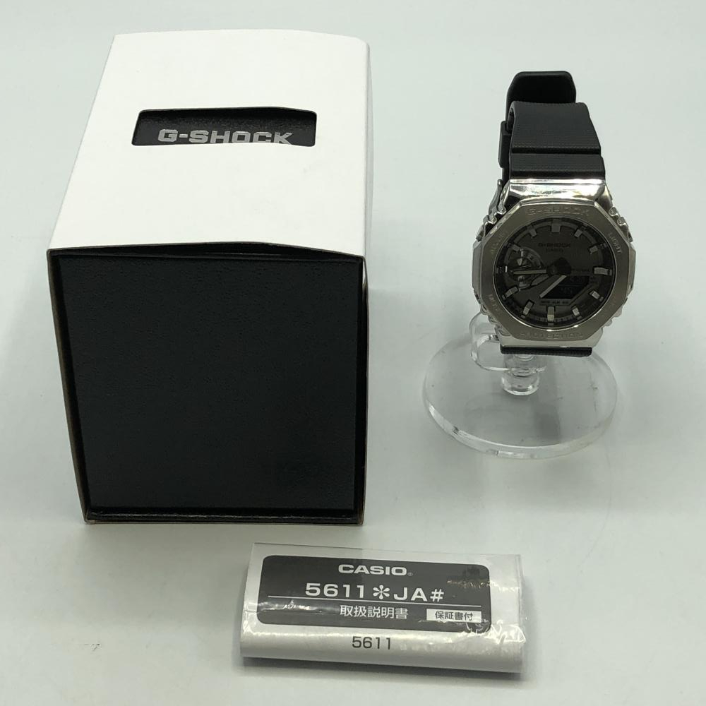 【中古】G-SHOCK　GM2100-1AJF ジーショック 腕時計 ブラック シルバー[240017560724]_画像8