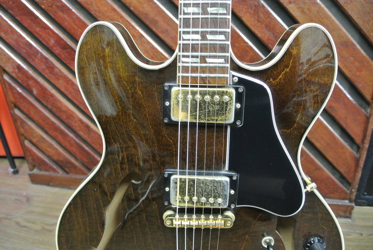  Gibson ES-345 dark brown 1976 year.