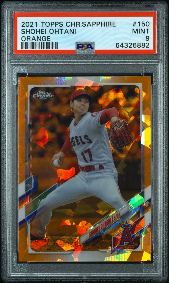 25枚限定】2021 Topps Chrome Sapphire 大谷翔平 #150 オレンジリフ