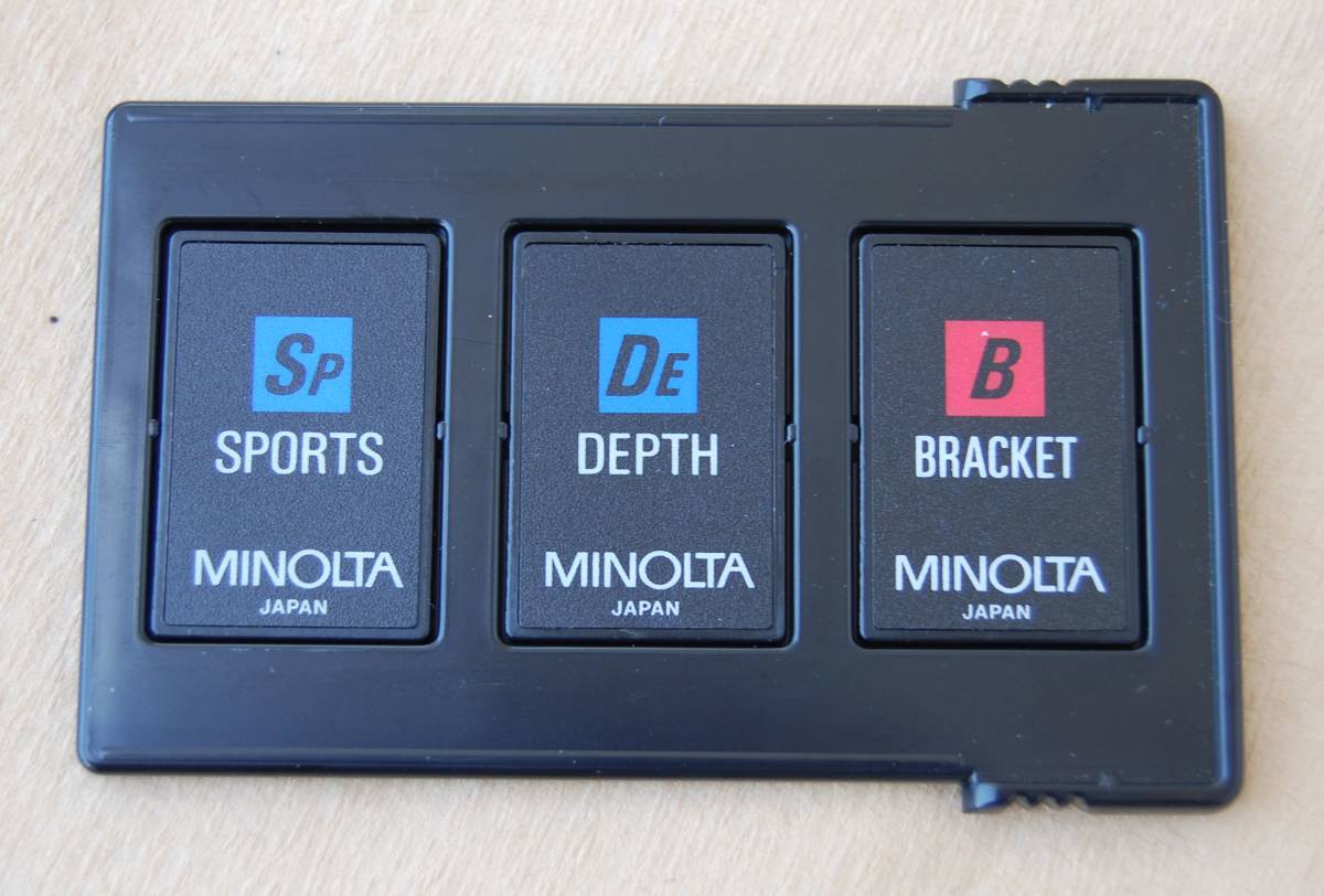 【即決】MINOLTA αシリーズ用 インテリジェントカード 3枚セット SPORTS / DEPTH / BRACKET カードケース付 送料230円~_画像1