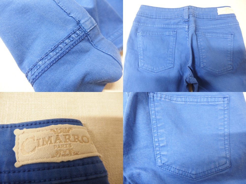 0530387a[me flight ]CIMARRON stretch cotton cropped pants Cimarron blue 27 -inch / length of the legs 50.5cm degree / unused passing of years goods /.. packet shipping possible 