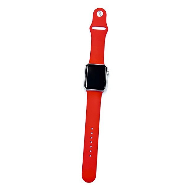Apple Watch Sport 42mm MLC42J/A A1554 orange спорт частота зарядка подтверждено рабочее состояние подтверждено принадлежности есть Watch-1