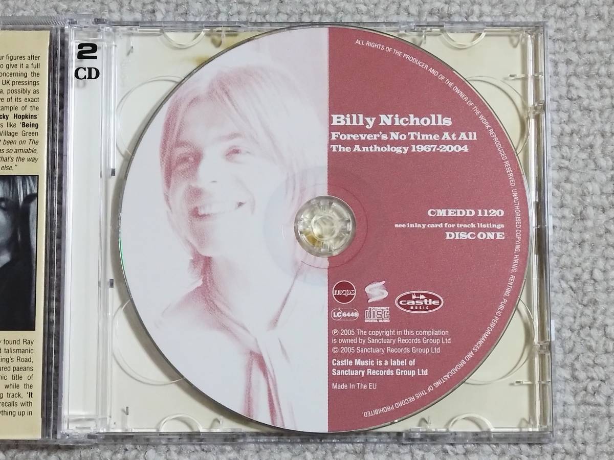 ●美品2CD Billy Nicholls/ビリー・二コルス『Forever's No Time At All; The Anthology 1967-2004』●2枚組/輸入盤/ソフト・ロック_画像3