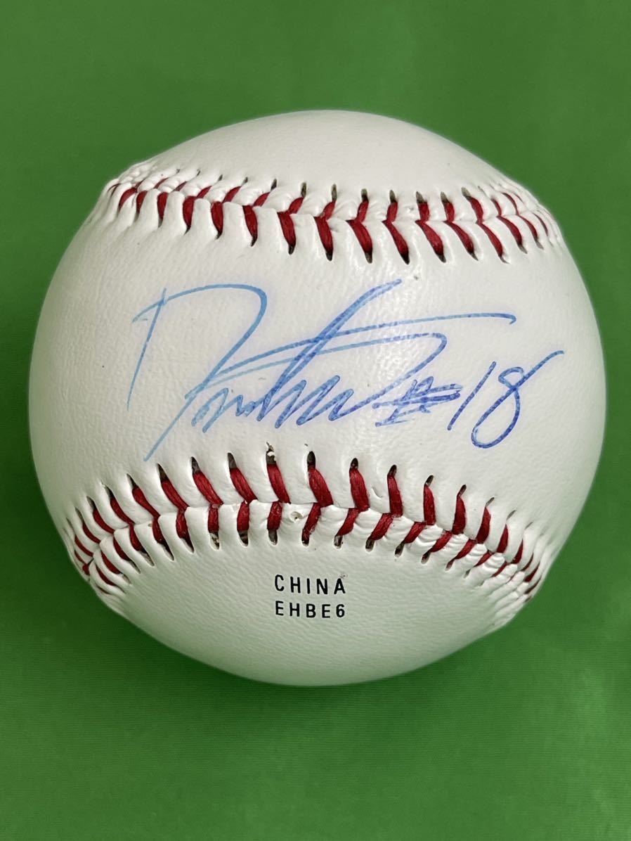 MLB pine slope large .#18 with autograph ball certificate attaching ⑨