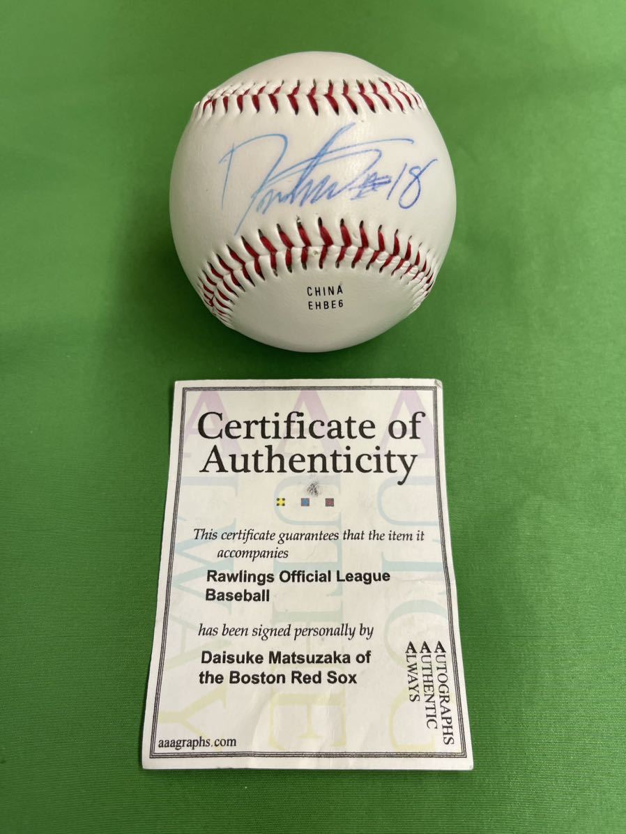 MLB pine slope large .#18 with autograph ball certificate attaching ⑨