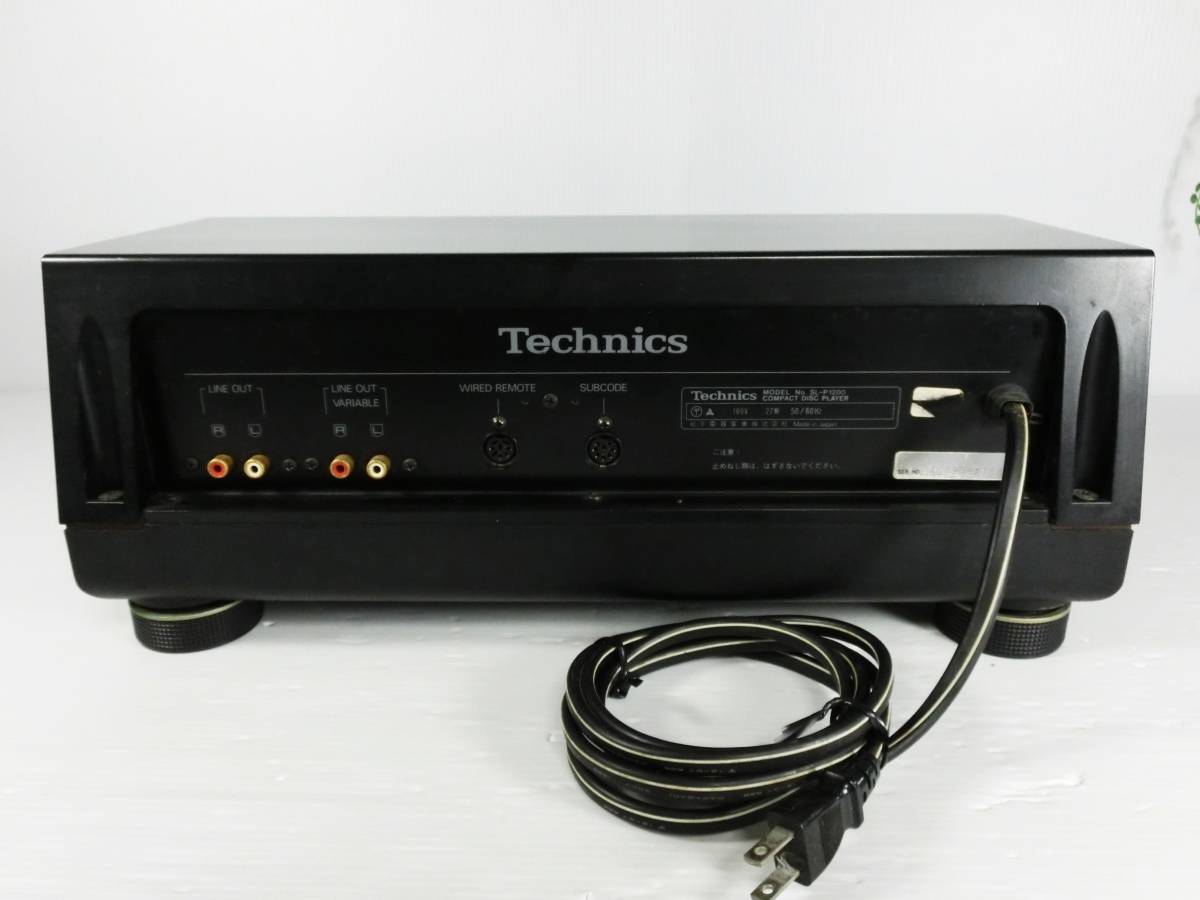 j837 ☆【動作不安定・ジャンク品扱い】Technics/テクニクス SL-P1200 CDプレーヤー リモコン無し 現状扱い ☆_画像8