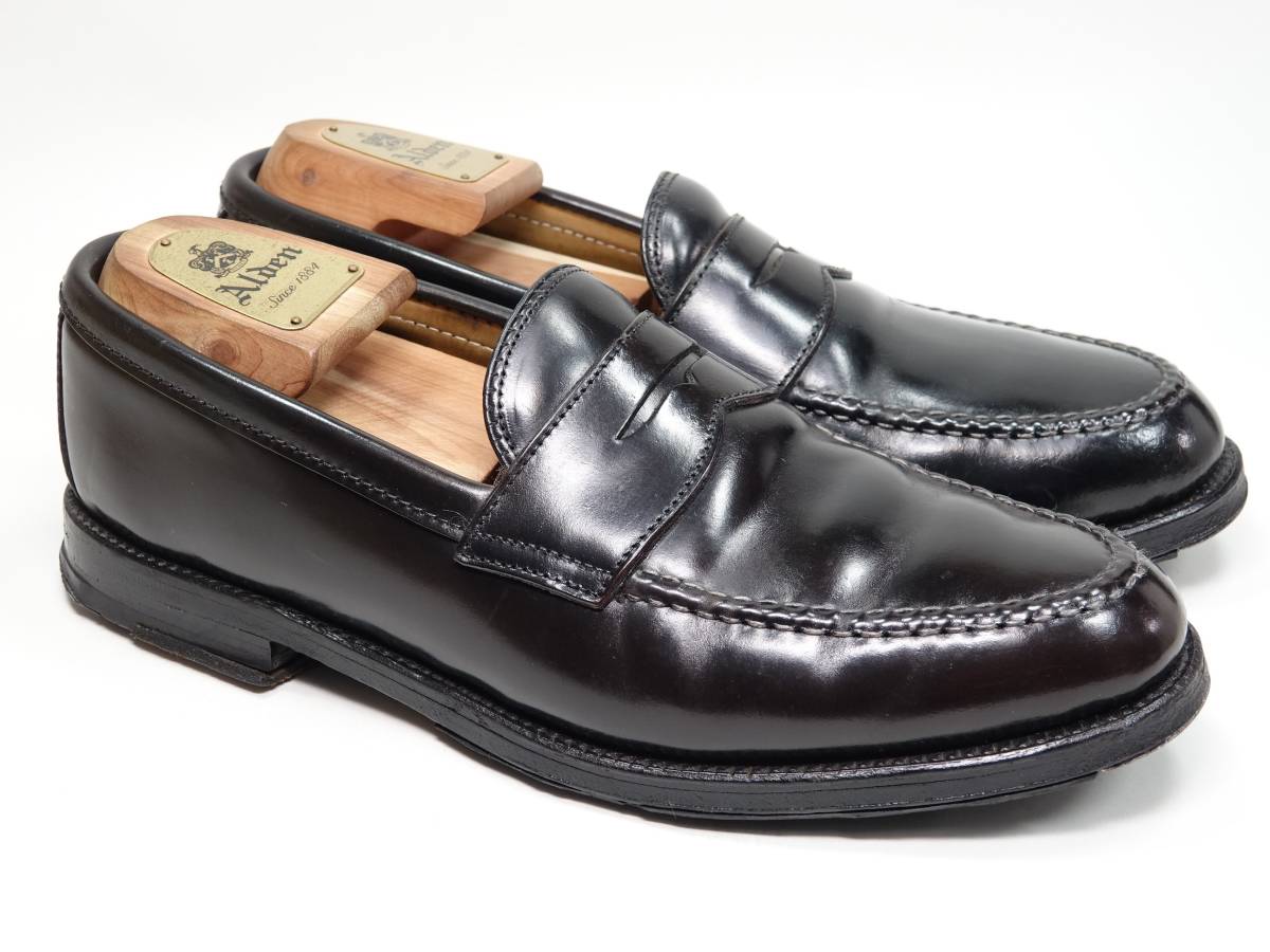 Yahoo!オークション - 345 / 0519 中古 オールデン ローファー ブラッ...