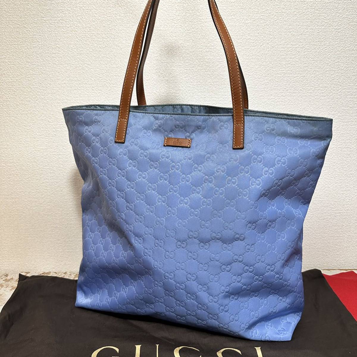 希少カラー★ GUCCI グッチ トートバッグ GGキャンバス 大容量