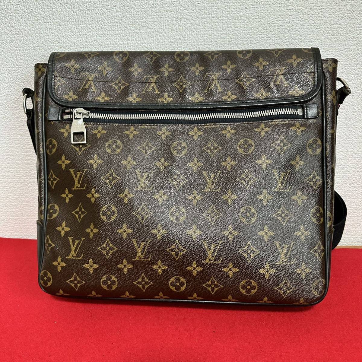 良品★ LOUIS LOUIS VUITTON ルイ・ヴィトン モノグラム マカサー バスGMショルダーバッグ メッセンジャーバッグ ビジネス A4可 M40386