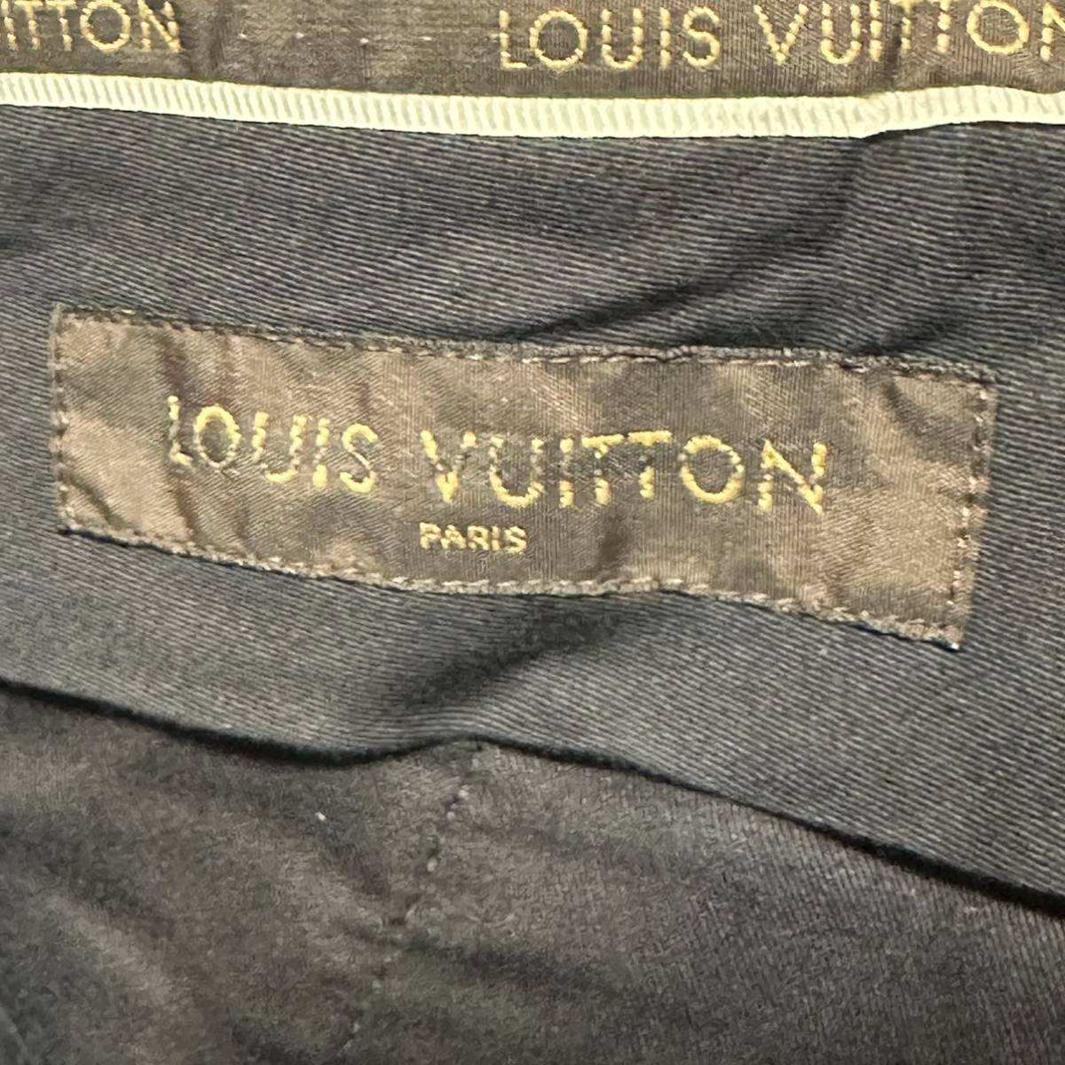 美品★ LOUIS VUITTON ルイ・ヴィトン ハーフパンツ チェック柄 ネイビー_画像8