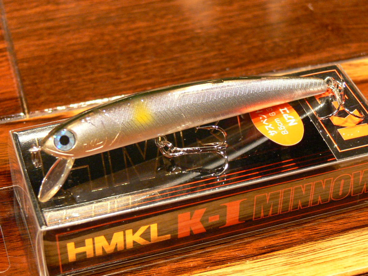 ラスト3個! HMKL ハンクル K-1 ミノー K1 85SP Nアユ 鮎 新品 在庫処分 泉和摩 渓流ベイト 本流トラウト レイクトローリング エリア用に
