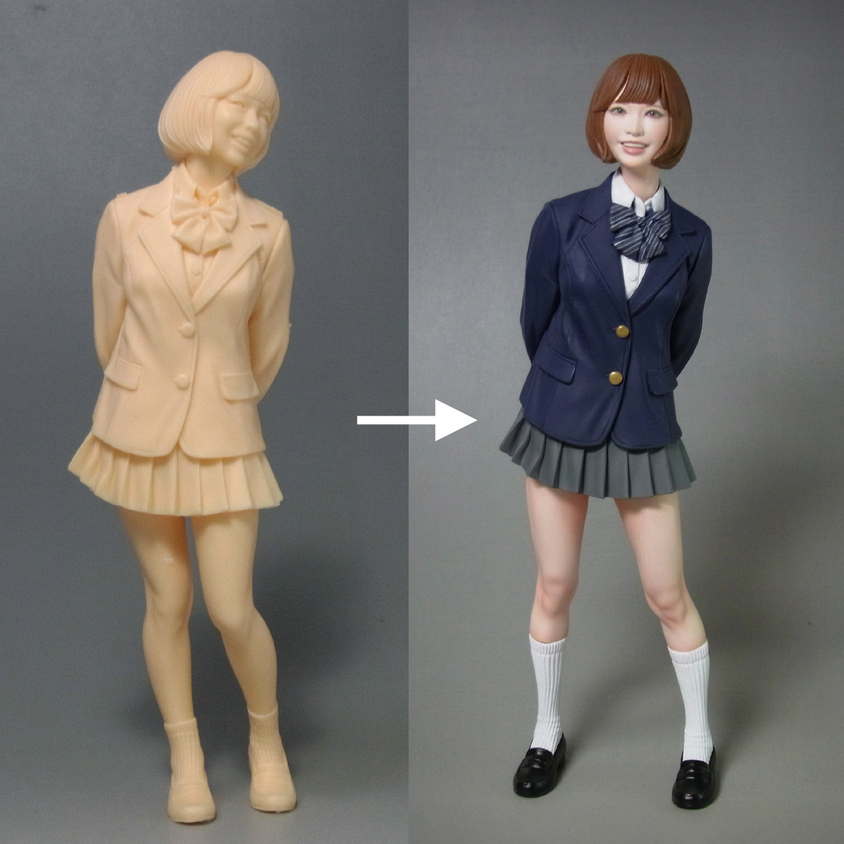 1/12 ハセガワ JKメイト ブレザー 完成品 塗装済み まっつく MK2 1/12 ハセガワ JKメイト ブレザー 完成品 塗装済み まっつく MK2