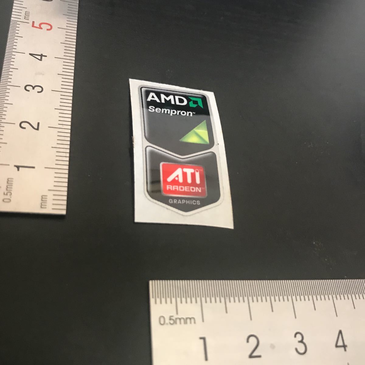 AMD Sempron ATI RADEON graphic personal computer emblem sticker seal sticker @2668