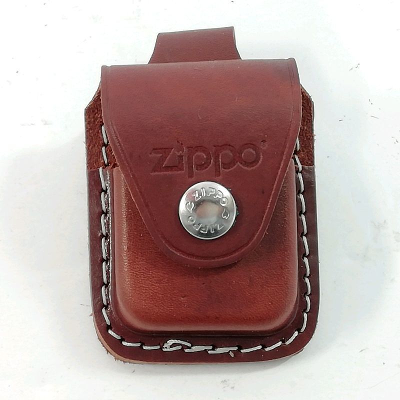 【未使用品】ZIPPO　革ケース ブラウン×レザー_画像1