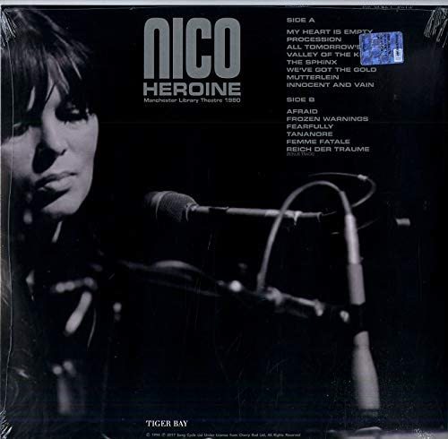 Nico ニコ (=The Velvet Underground) - Heroine - Manchester Library Theatre 1980 限定再発クリアー・カラー・アナログ・レコード_画像2