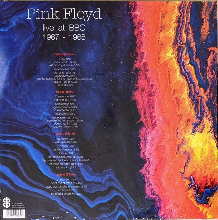 Pink Floyd ピンク・フロイド - BBC 1967-1968 限定再発45/33回転二枚組コンピレーション・アナログ・レコード