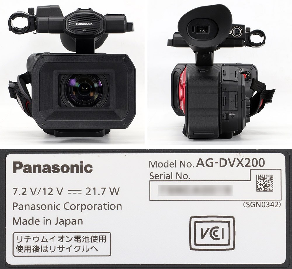 Panasonic 4K メモリーカードカメラレコーダー AG-DVX200 / 動作品 150h 付属品あり 【中古 業務用ビデオカメラ パナソニック 】 #T_画像4