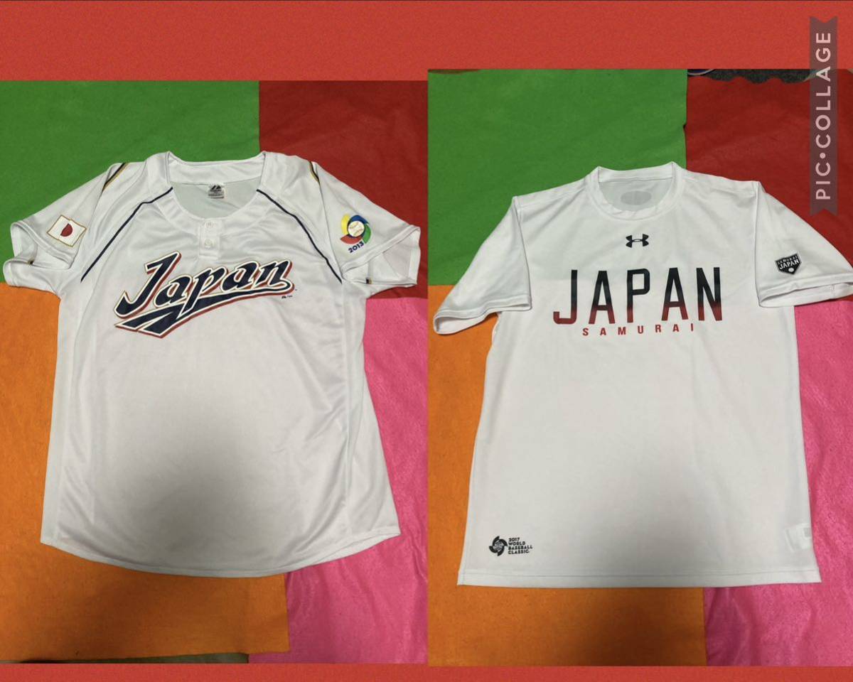 送料無料　4点セット　侍ジャパン WBC 野球日本代表/Tシャツ/ユニフォーム/非売品ダルビッシュ有ステッカー/号外/大谷翔平/ヌードバー/吉田