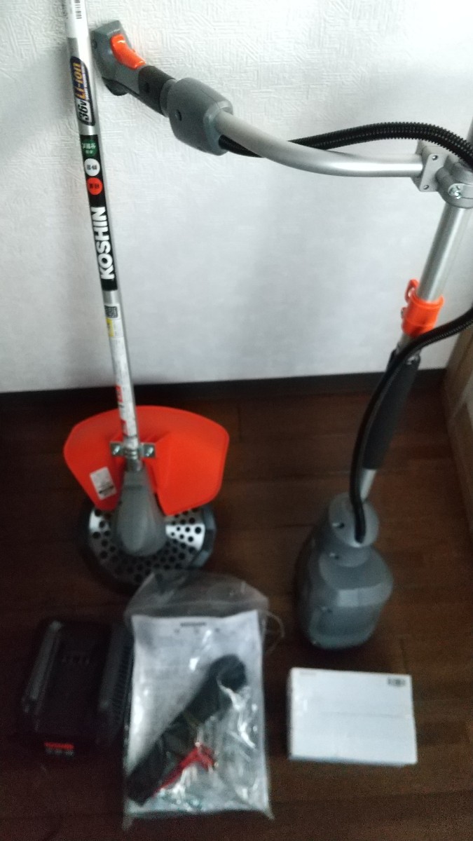 未使用展示品 工進(KOSHIN) 36V 5.0Ah 充電式 草刈機 刈払機 SBC-3650