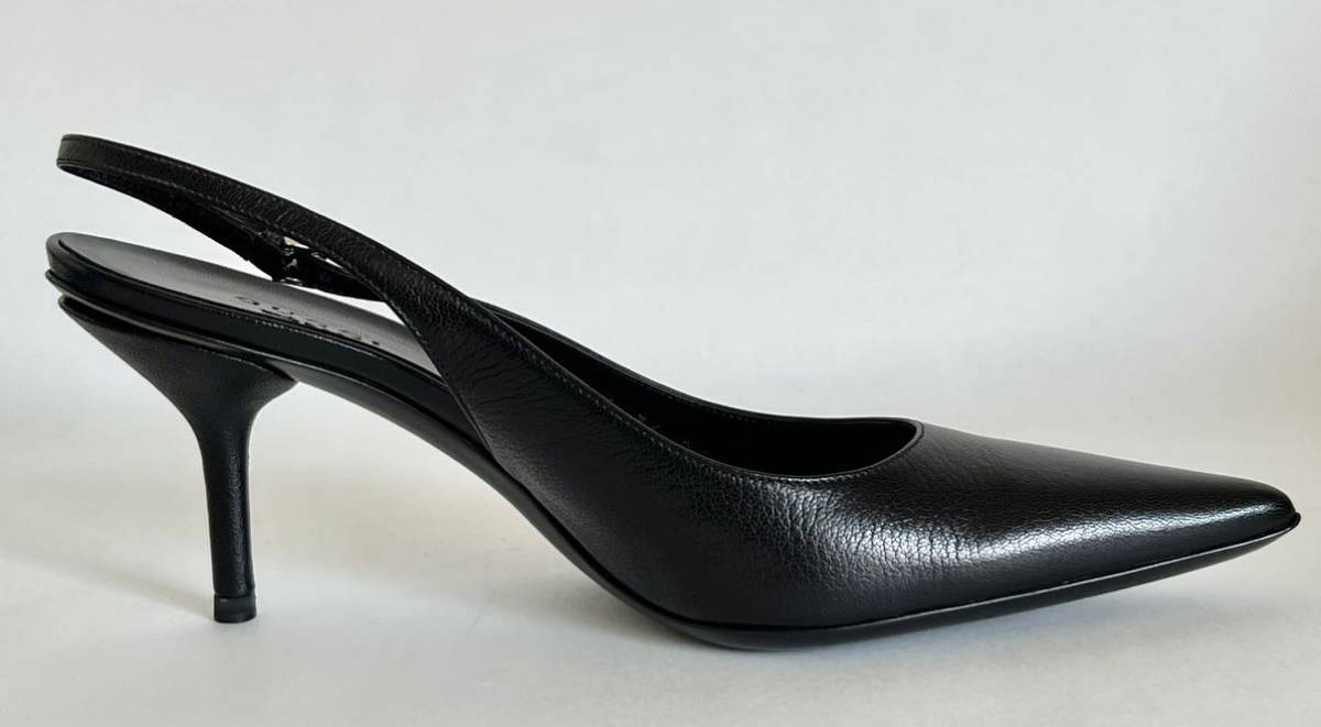 GUCCI】グッチ ポインテッドトゥ バックストラップ パンプス
