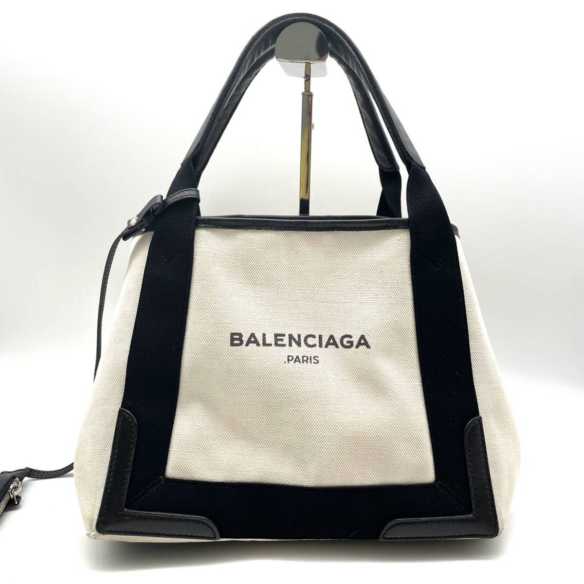 大人気☆お買い得】BALENCIAGA ネイビーカバス S ポーチ付き 大人気☆お買い得】BALENCIAGA ネイビーカバス S ポーチ付き