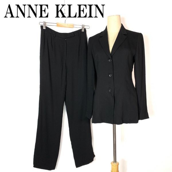 ヤフオク! - ANNE KLEIN アンクライン パンツスーツ ブラック...