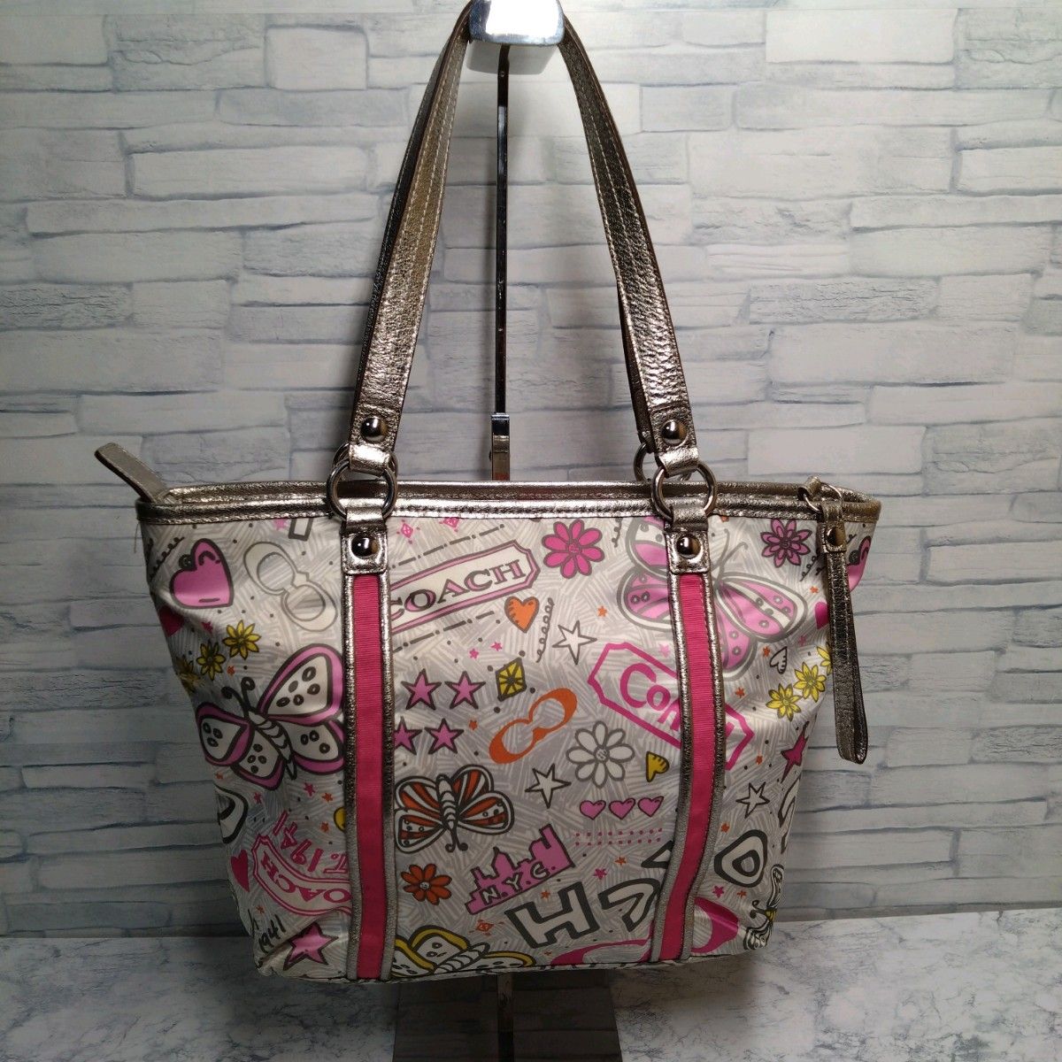 コーチ COACH トートバッグ F15712 バンダナ グラフティ トートバッグ ナイロン