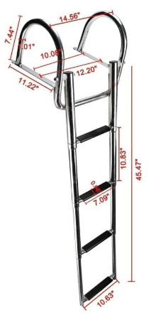 年末のプロモーション スライド折り畳み式 4ステップ タラップ 伸縮式