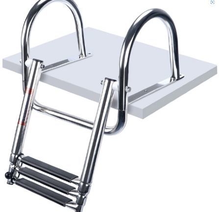  flexible type handrail attaching ladder 1PCEta LAP 3 step sliding folding type ship boat yacht pool marine sport accessory stainless steel steel 