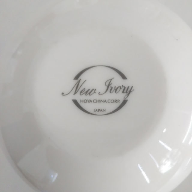 HOYA CHINA CORP 洋食器 26個セット New Ivory 無地 カップ プレート ソ－サ－ 皿 コーヒーカップ ティーカップ ホヤ ニューアイボリー_画像9