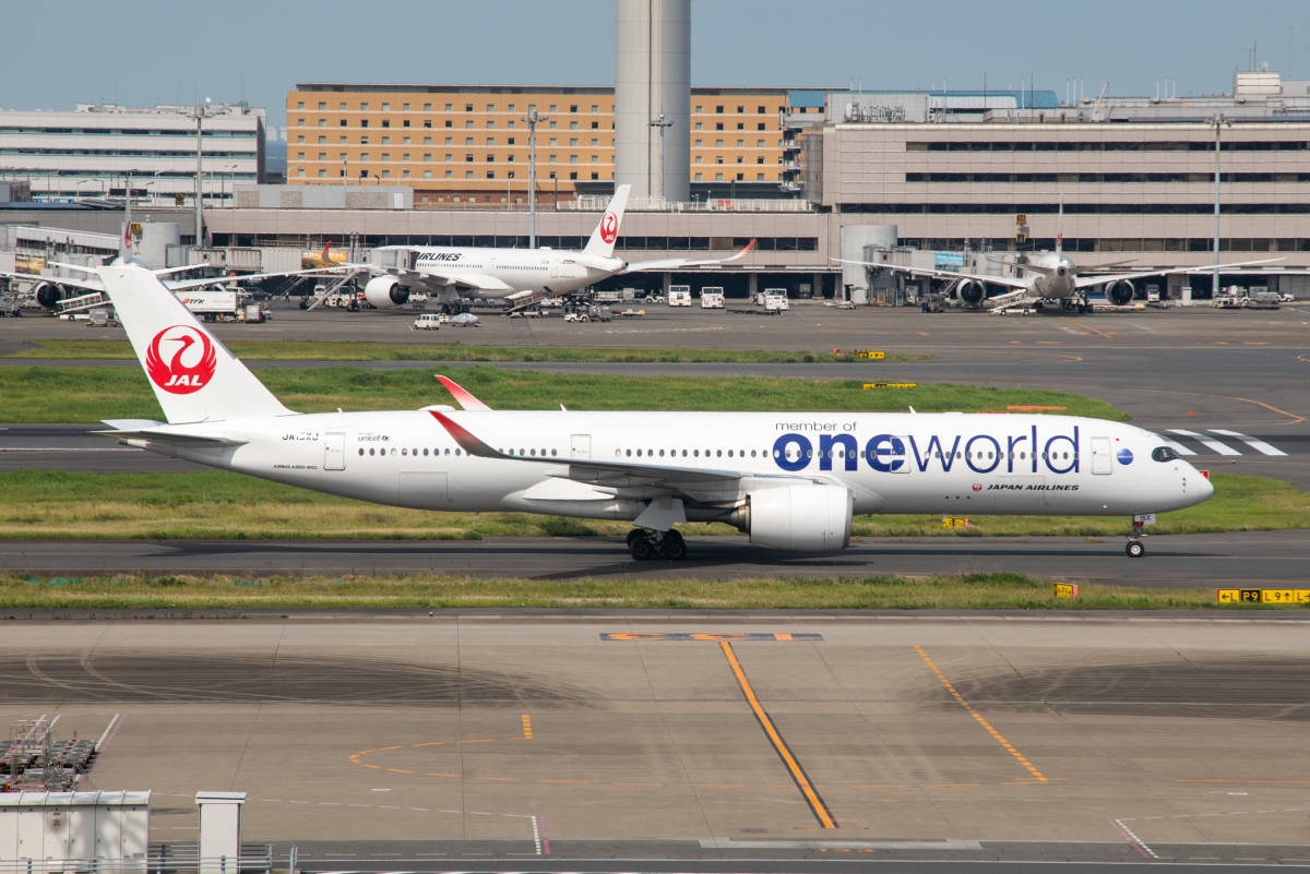  самолет цифровой изображение A350 JAL one world покраска 14