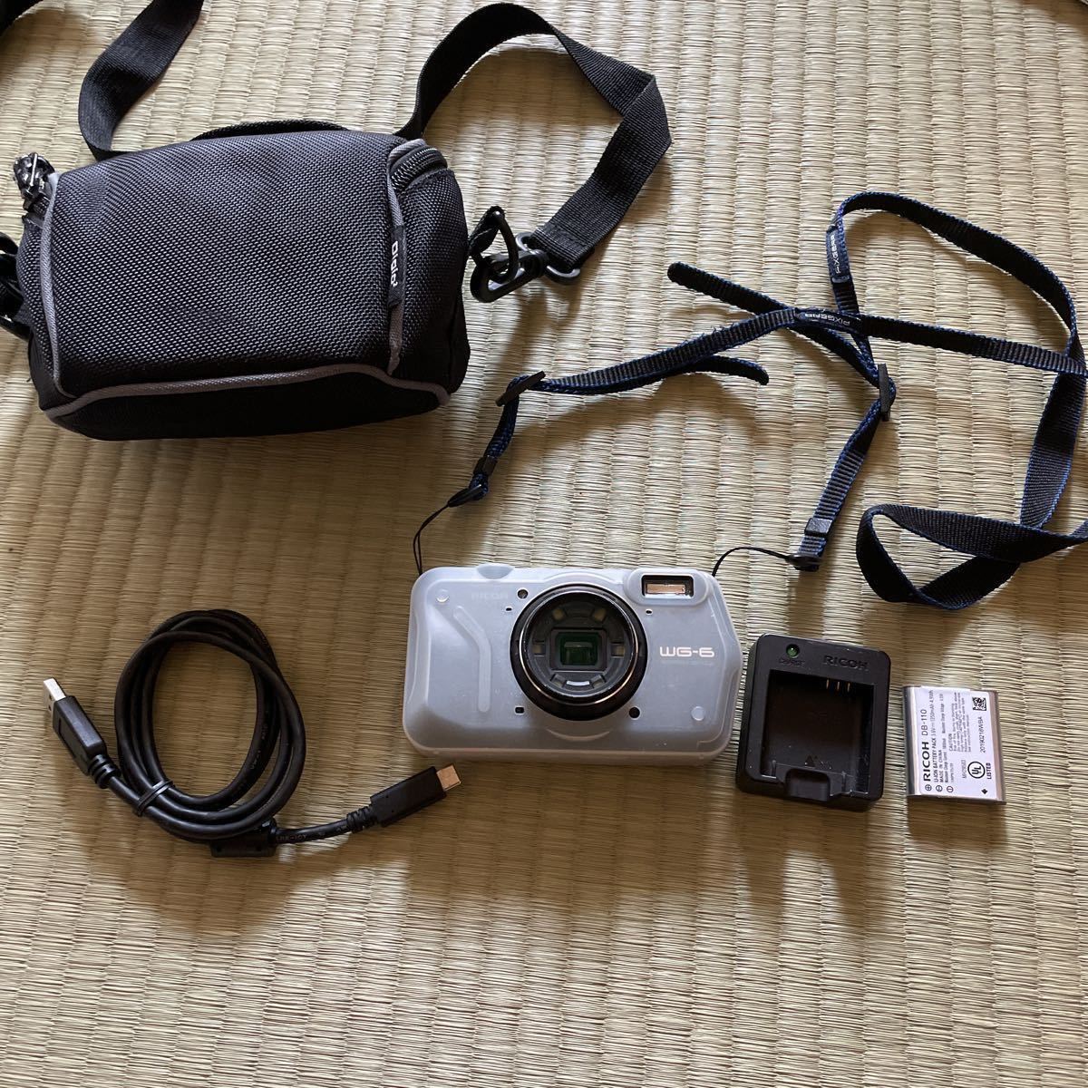 お得】【動作確認済】 RICOH WG-6 黒色 防水 耐衝撃 防塵 耐寒