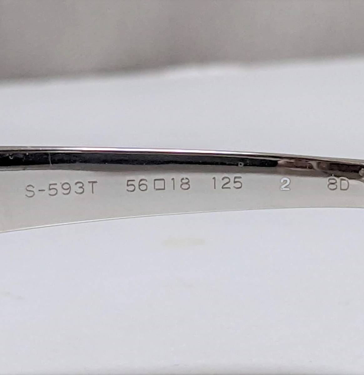 美品 レア フォーナインズ 999.9 S-593T チタンフレーム 逆Rヒンジ