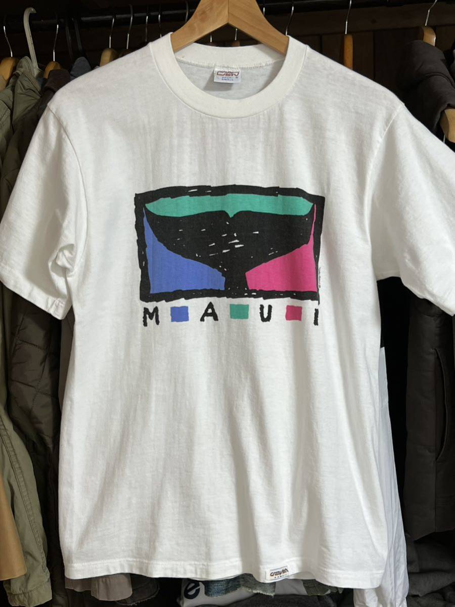 美品 80s クレイジーシャツ MAUI Tシャツ S ハワイ_画像1