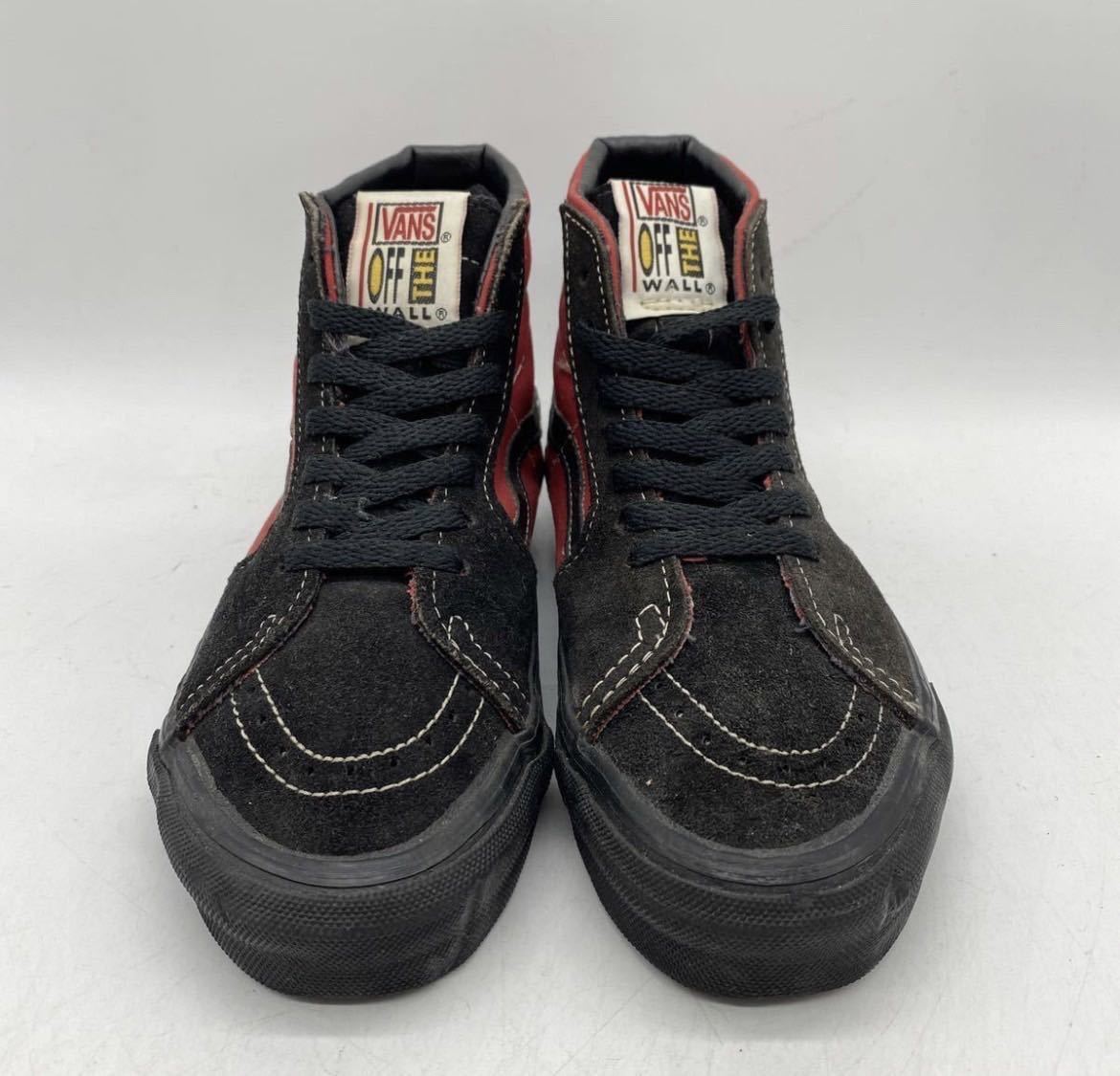 [23.5cm]90s Vintage VANS SK8 HI TOP BLACK 90 годы Vintage Vans skate высота p черный ske высокий USA производства 2548