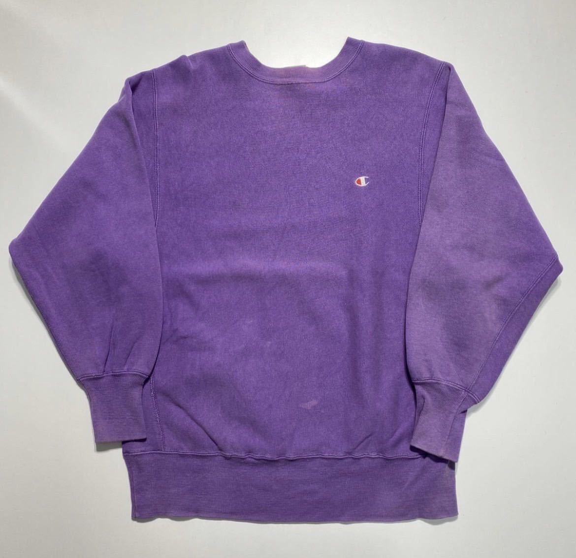 【L】90s Champion Reverse Weave 90年代 チャンピオン リバースウィーブ スウェット 目付き USA製 刺繍タグ R44_画像1