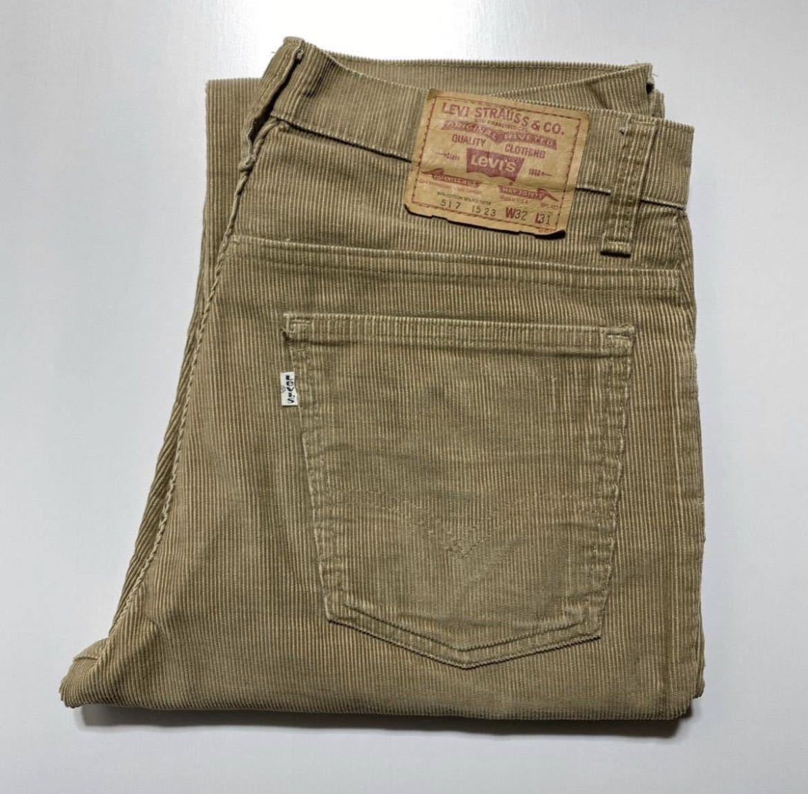 残りわずか】 Pants Corduroy 1523 517 Levi's Vintage 【32/31】80s
