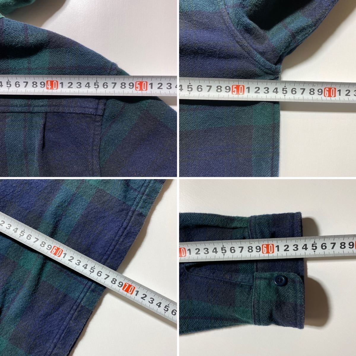 【S】Supreme 16AW Hooded Plaid Half Zip Shirt シュプリーム 16aw フーディ プライド ハーフジップ シャツ チェック G1739_画像8