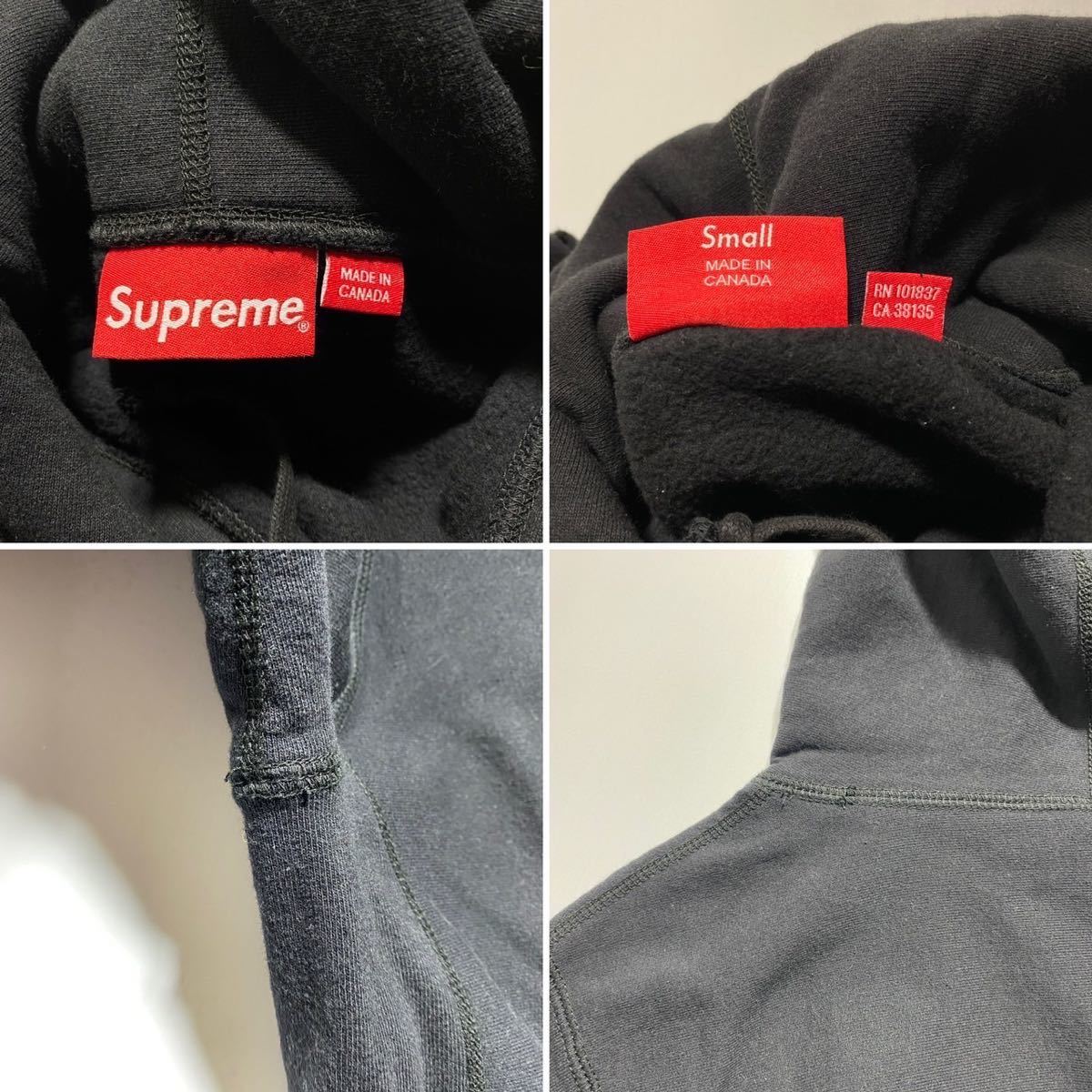 【S】Supreme 2020 Motion Logo Hooded Black シュプリーム 2020 モーション ロゴ フーディ ブラック スウェットシャツ パーカー G1740_画像6